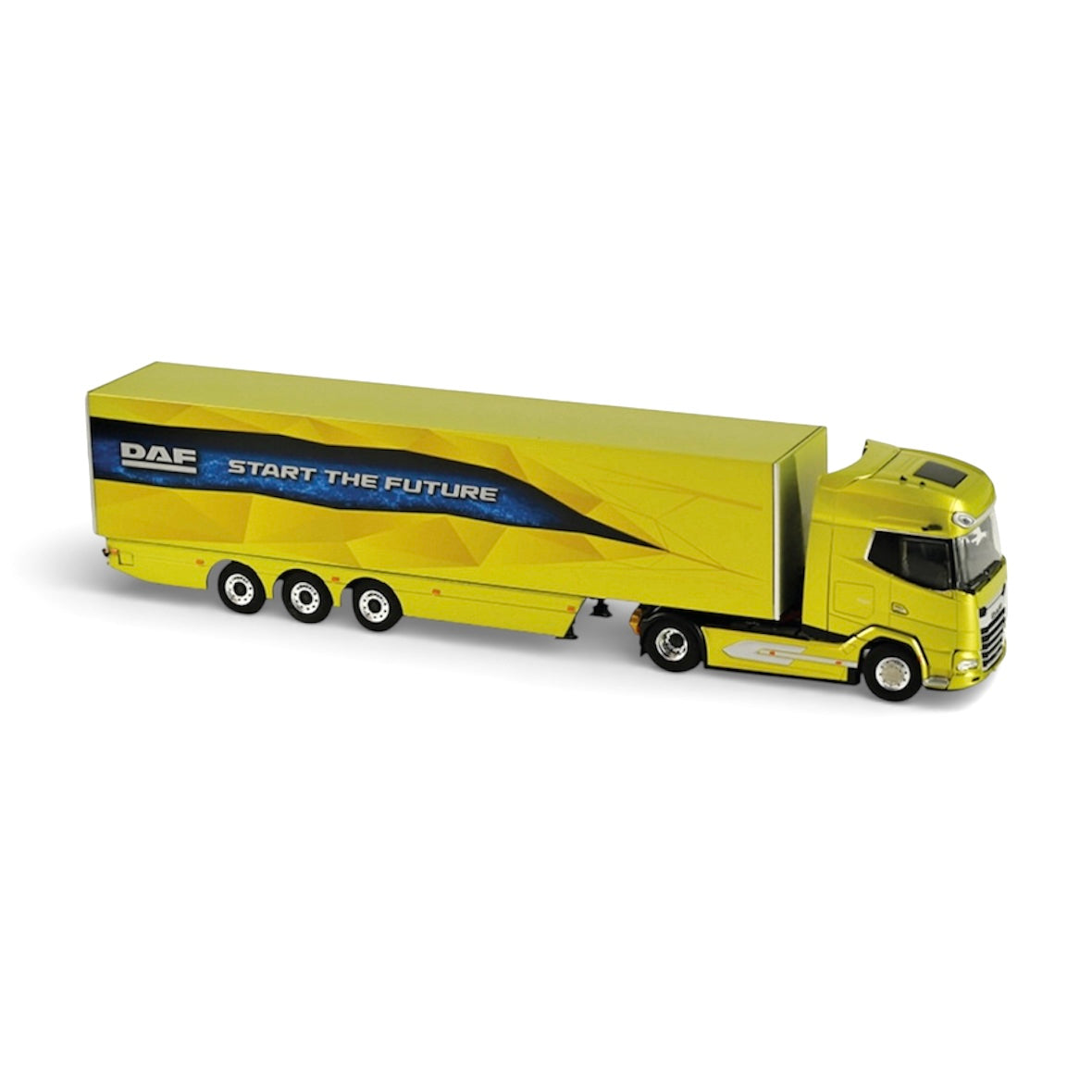 WSI DAF XG+ MY25 4x2 with 3 Axle Box Trailer "Start The Future" Dealer Model