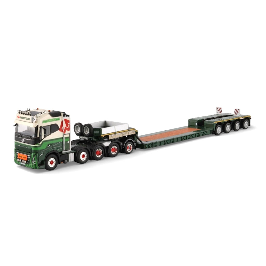 WSI Westdijk SE Volvo FH5 Globetrotter 8x4 + Add On Axle with 4 Axle Nooteboom Euro PX Low Loader