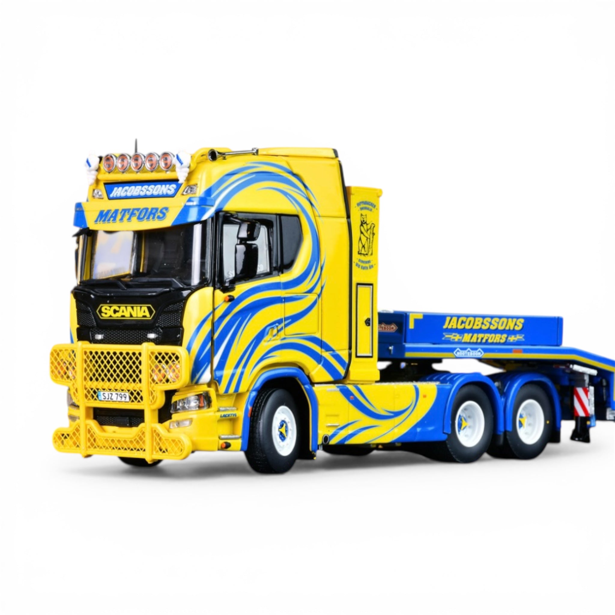 IMC Ola Jacobssons Scania S High Roof 6x4 with Nooteboom OSDS Wheel Well Low Loader