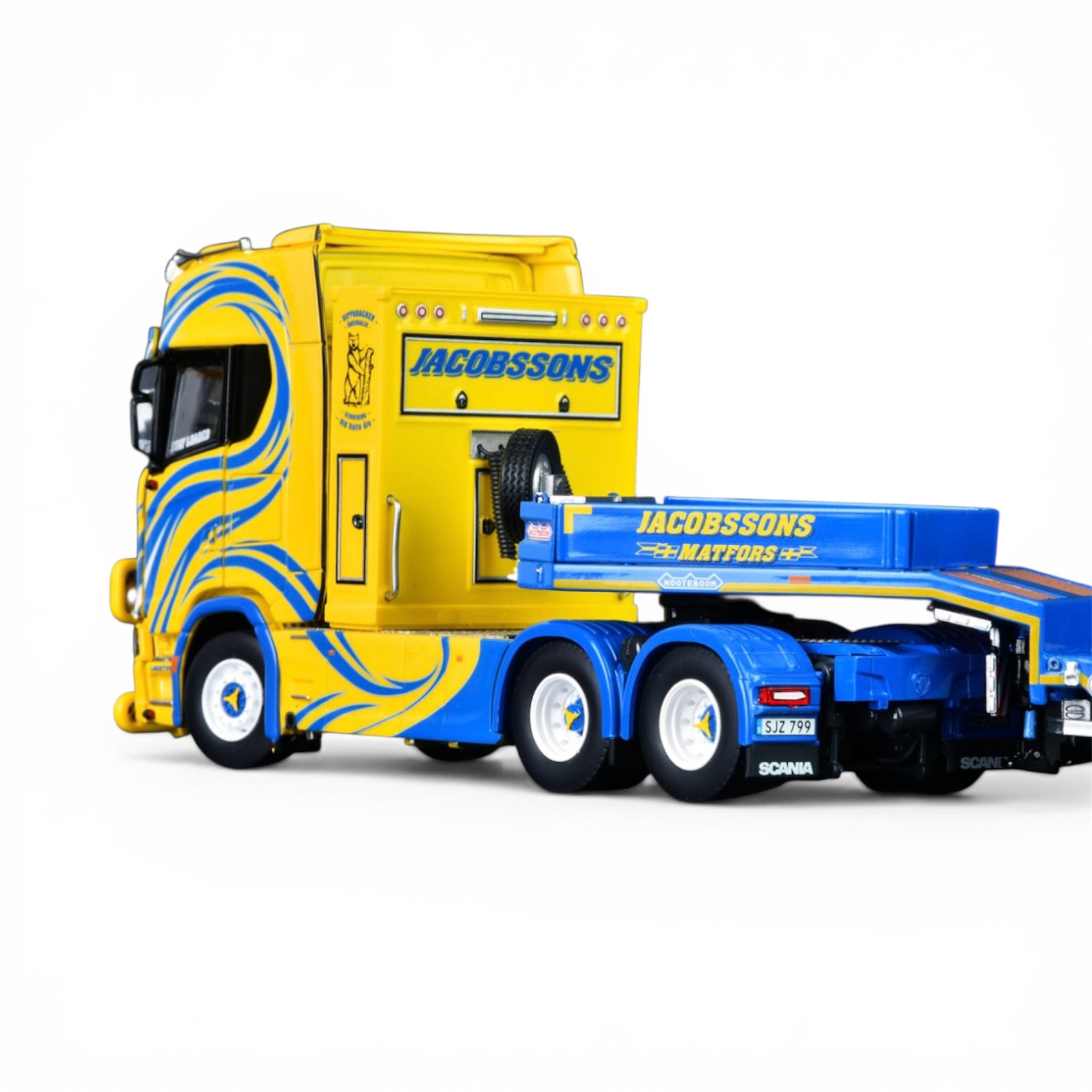 IMC Ola Jacobssons Scania S High Roof 6x4 with Nooteboom OSDS Wheel Well Low Loader