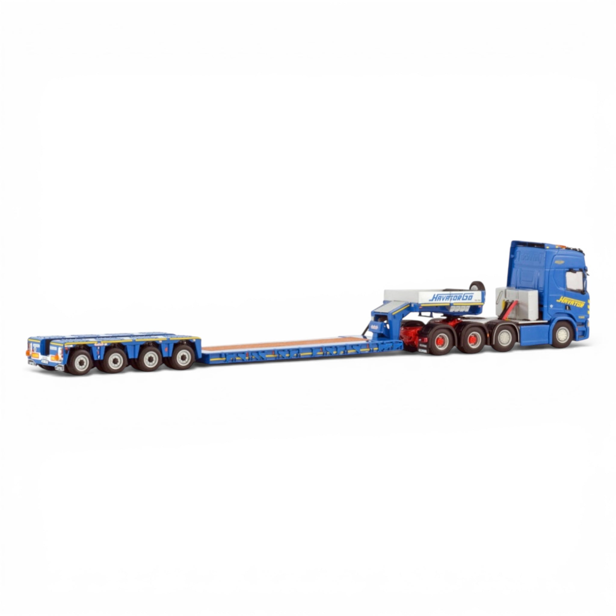 WSI Havator Scania R Highline CR20H 8x4 with 4 Axle Nooteboom PX Low Loader