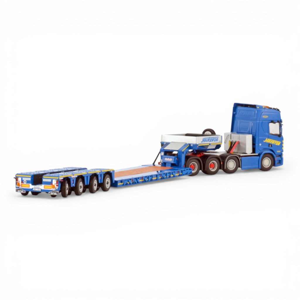 WSI Havator Scania R Highline CR20H 8x4 with 4 Axle Nooteboom PX Low Loader