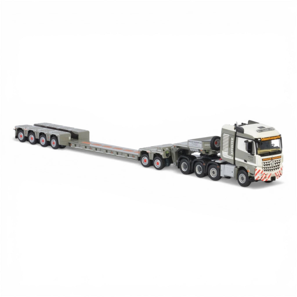 WSI Affolter Mercedes-Benz Arocs MP4 2.300 Stream Space 8x6 with Nooteboom Spine Bed 4 Axle / 2 Axle Dolly PX Low Loader*