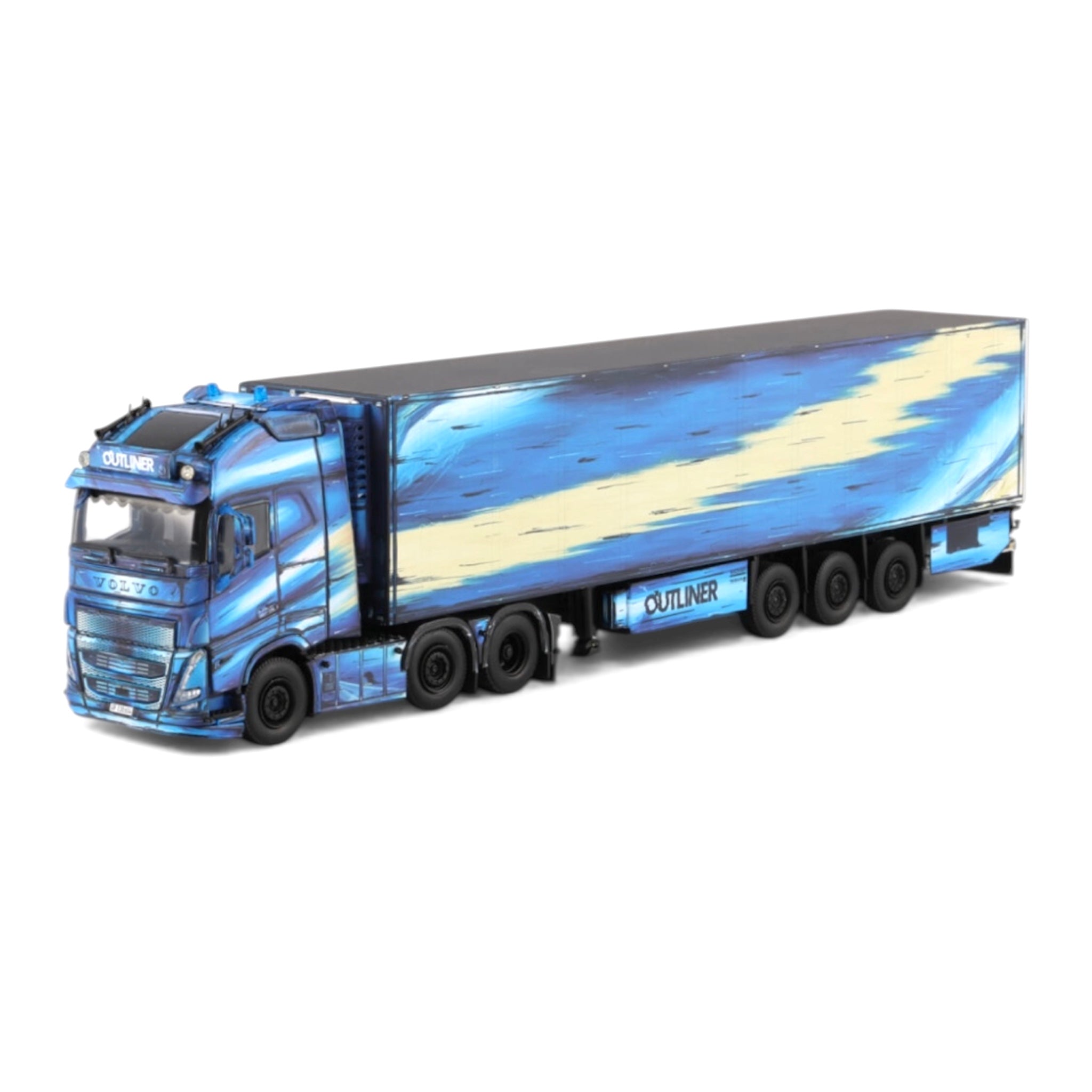 WSI Thomann Outliner Volvo FH5 Globetrotter XL 6x2 Twin Steer with Reefer Trailer