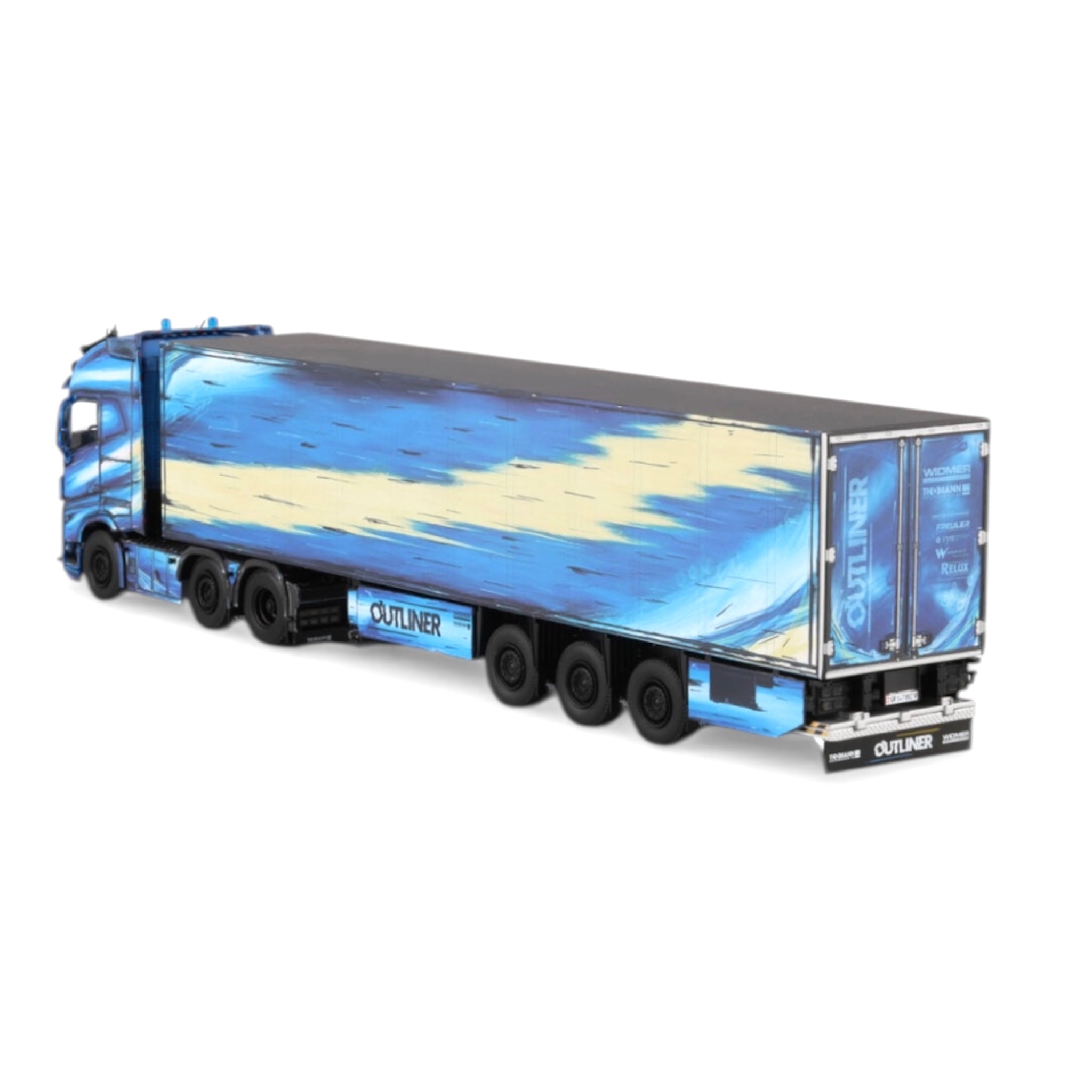 WSI Thomann Outliner Volvo FH5 Globetrotter XL 6x2 Twin Steer with Reefer Trailer