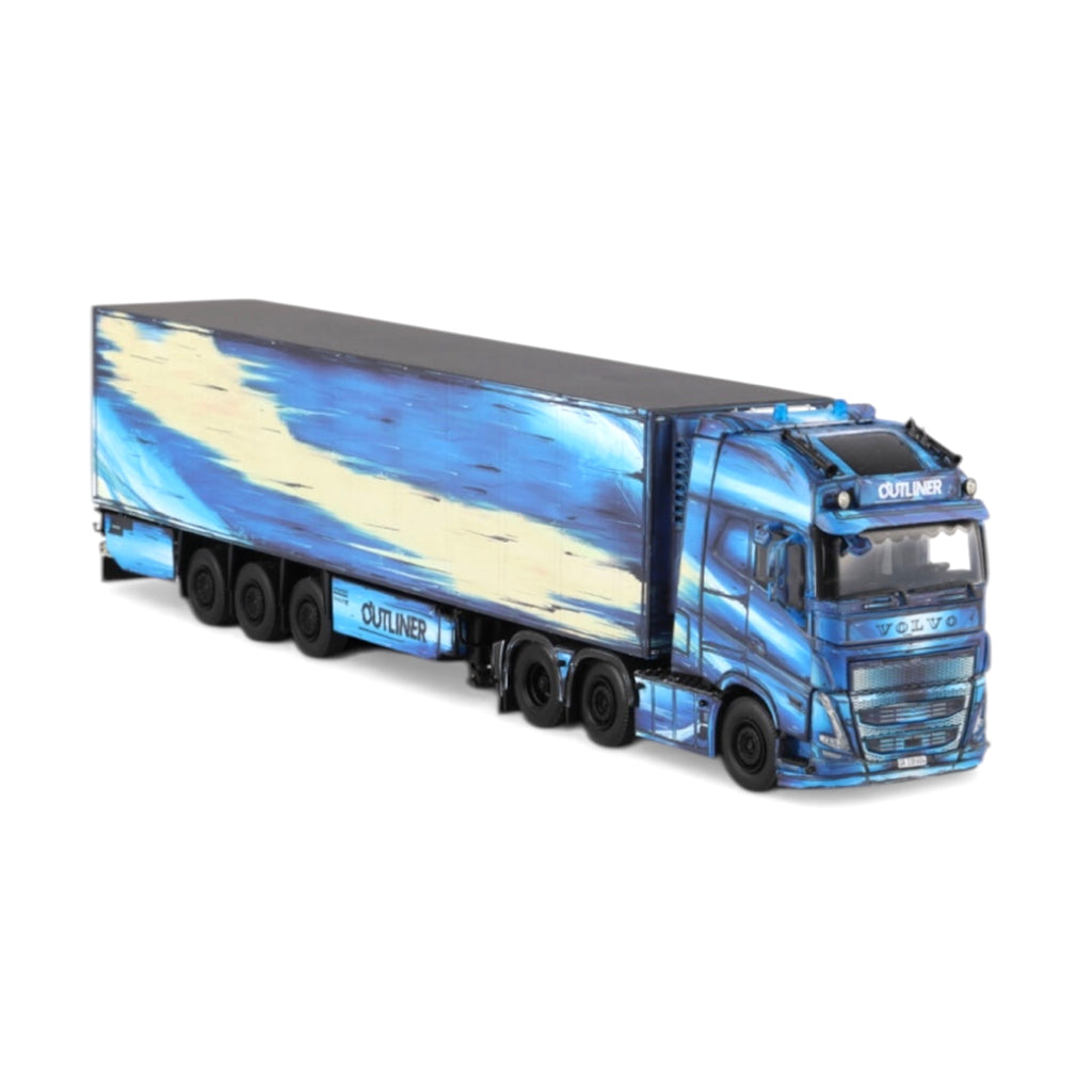 WSI Thomann Outliner Volvo FH5 Globetrotter XL 6x2 Twin Steer with Reefer Trailer