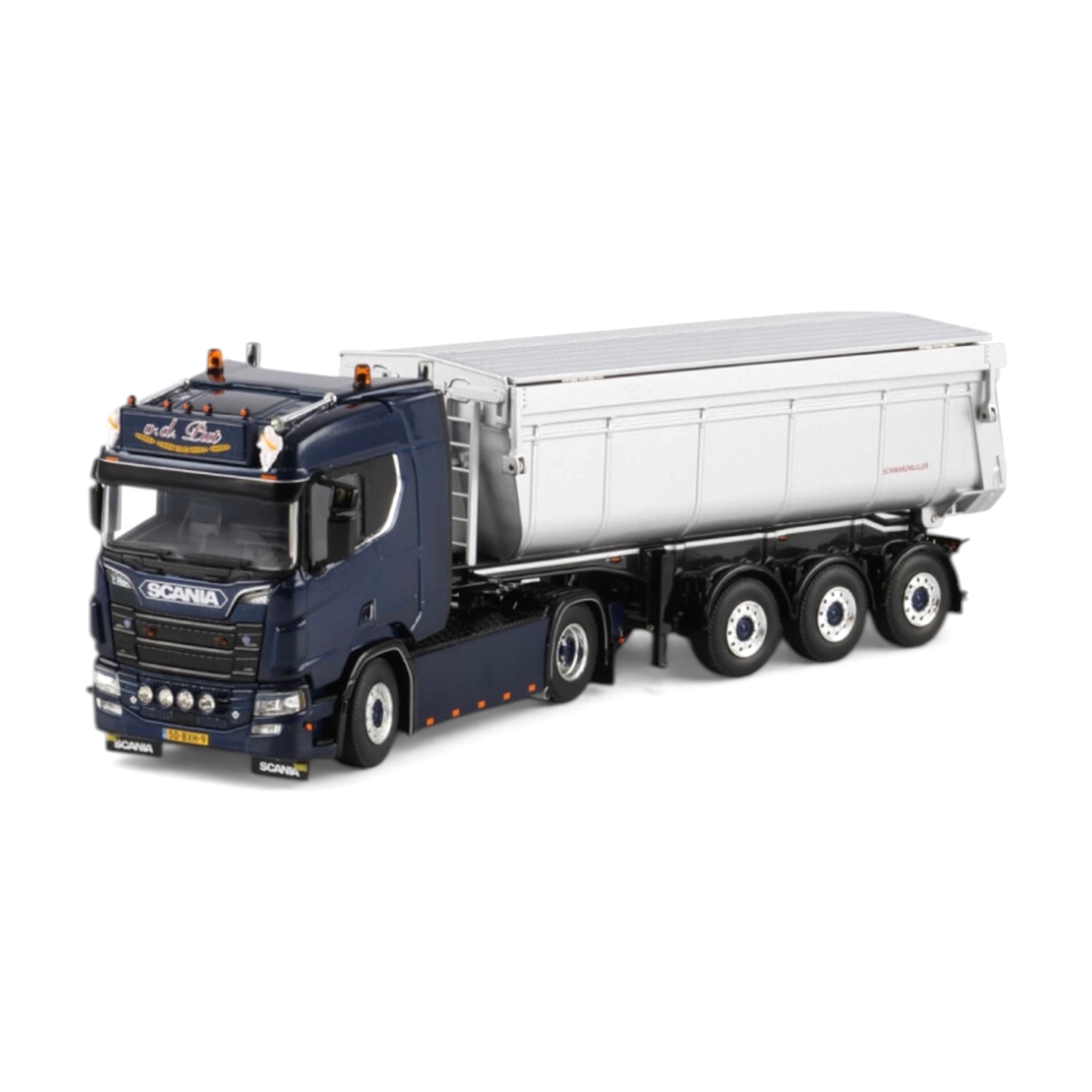 WSI Loonbedrijf V.D. Put Scania R Normal CR20N with 3 Axle Tipper Trailer