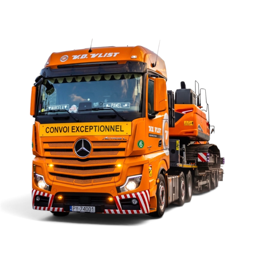 IMC VD Vlist Mercedes Actros 6x2+Osds Nooteboom Wheel Well Low Loader Trailer (Pre Order)