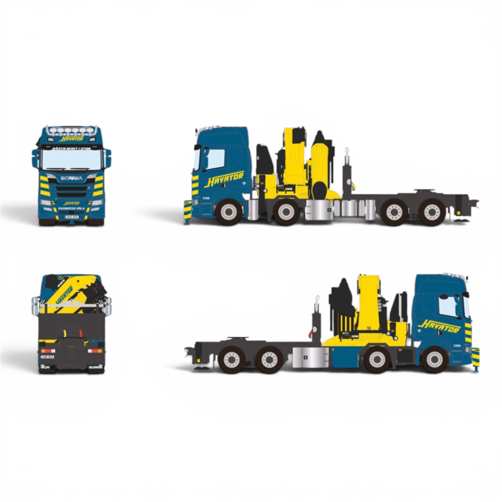 WSI Nooteboom Mercedes-Benz Actros MP5 SLT 8x4 with Euro PX Low