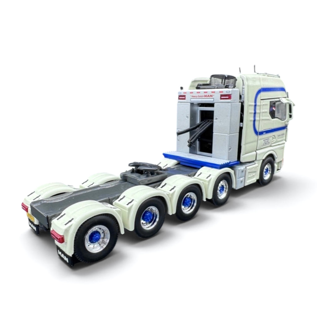 WSI Twan Bierings MAN TGX XXL Euro 6C Facelift 10x4 with Nooteboom 5-Axle Lowloader & 2-Axle Dolly 1:50 Scale Model