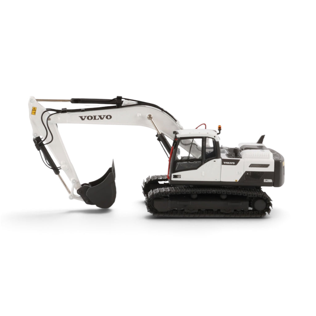 WSI Volvo EC220D Track Excavator in Mining White left side view