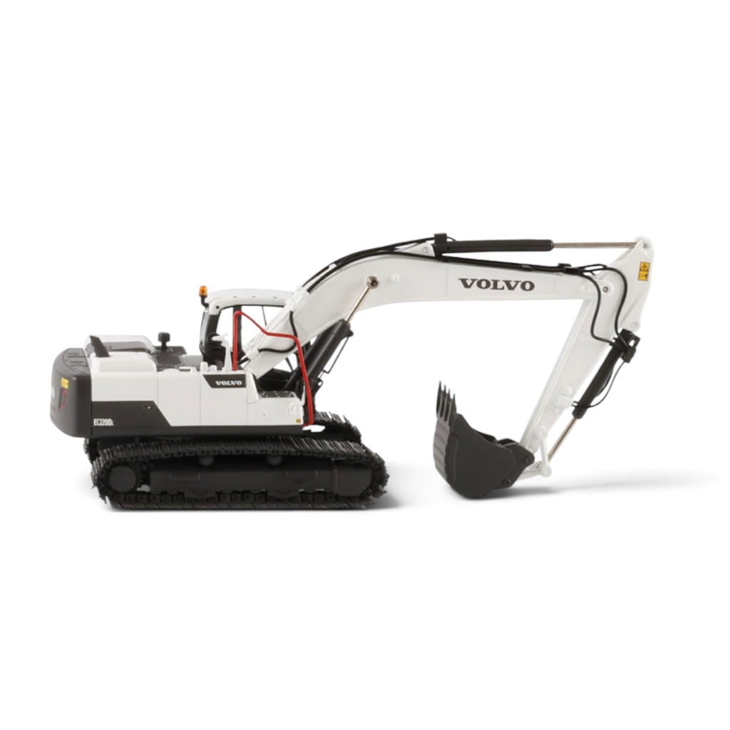 WSI Volvo EC220D Track Excavator in Mining White right side view