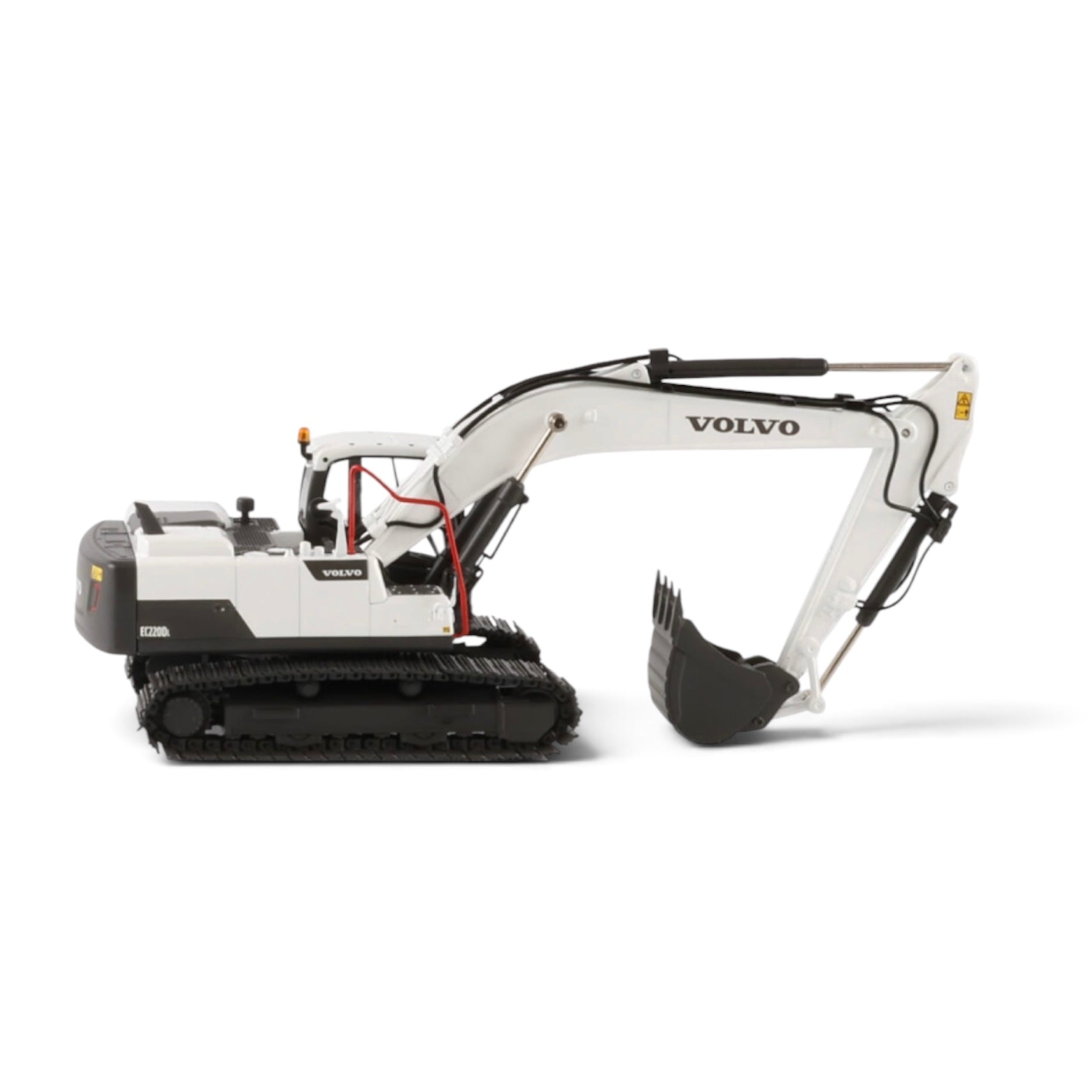 WSI Volvo EC220D Track Excavator in Mining White right side view