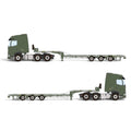 WSI DAF XG with Broshuis Semi Low Loader Dutch Defence Military Army Green drawing