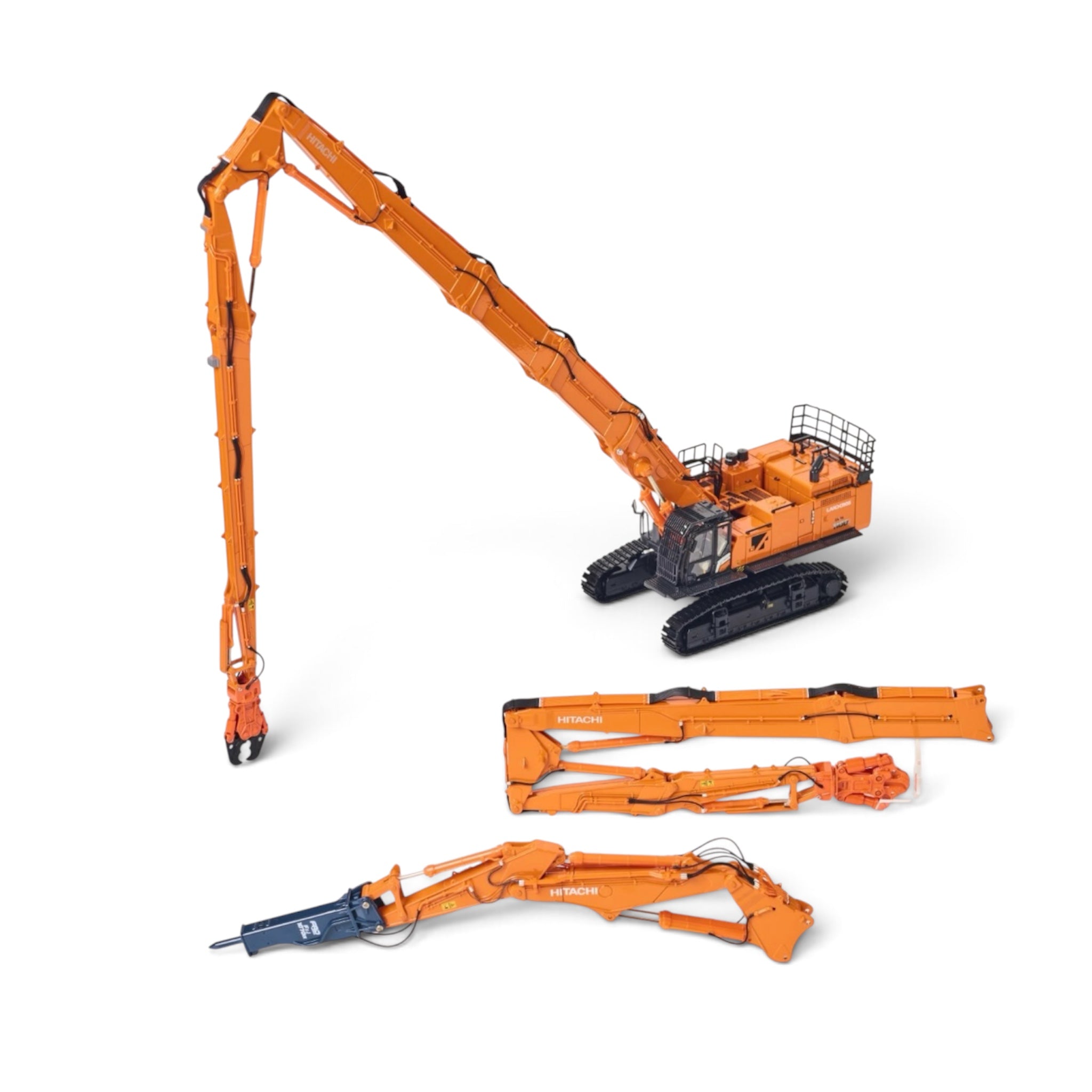 Replicars Hitachi-Landcros Excavator ZX1100K-7 boom detail view
