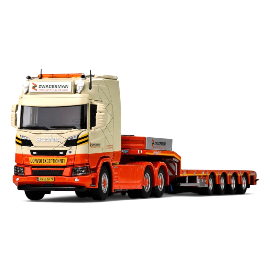 IMC Zwagerman Scania R 6x4 with 4 Axle Nooteboom Lowloader Trailer