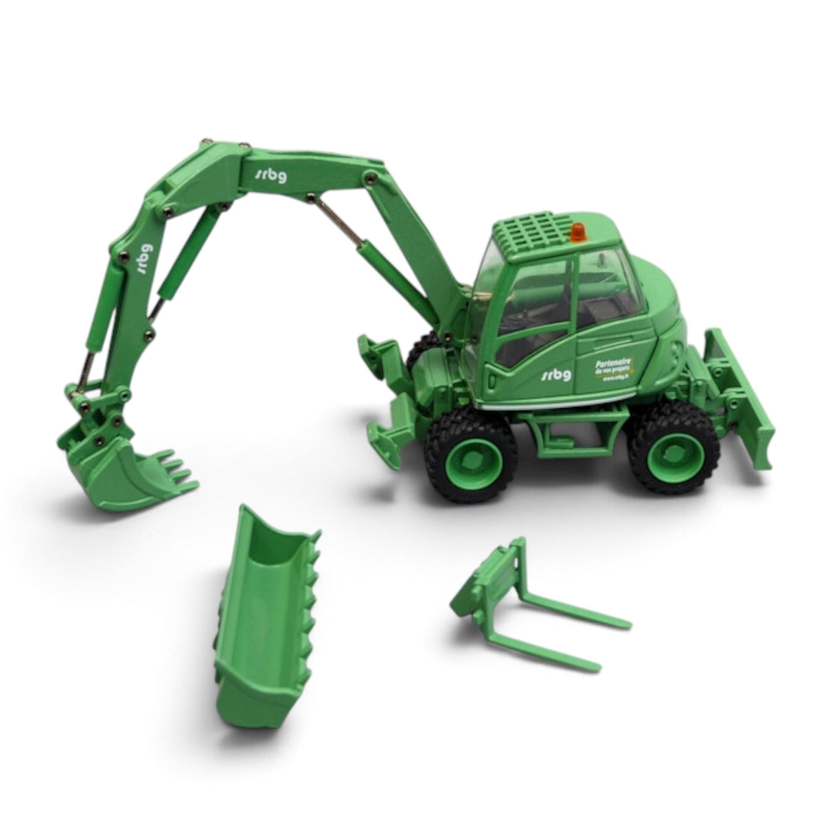 Conrad Mecalac 714MW Wheeled Excavator SRBG 1:50 Scale Model