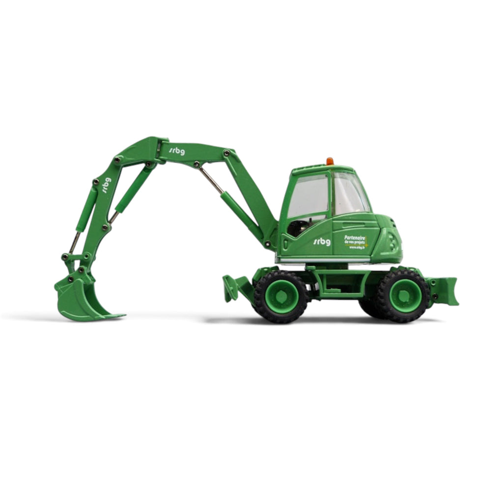 Conrad Mecalac 714MW Wheeled Excavator SRBG 1:50 Scale Model side view