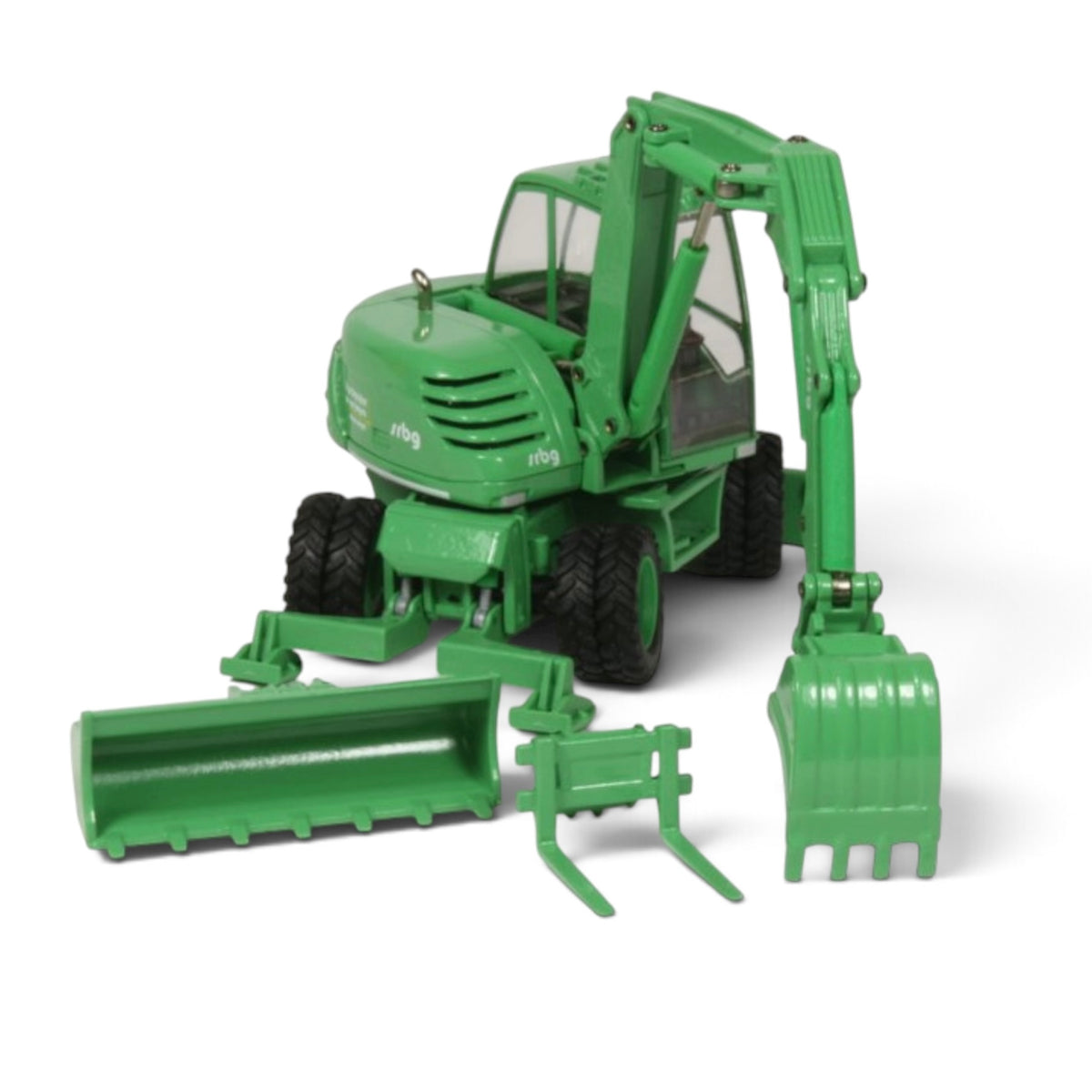 Conrad Mecalac 714MW Wheeled Excavator SRBG 1:50 Scale Model detail view